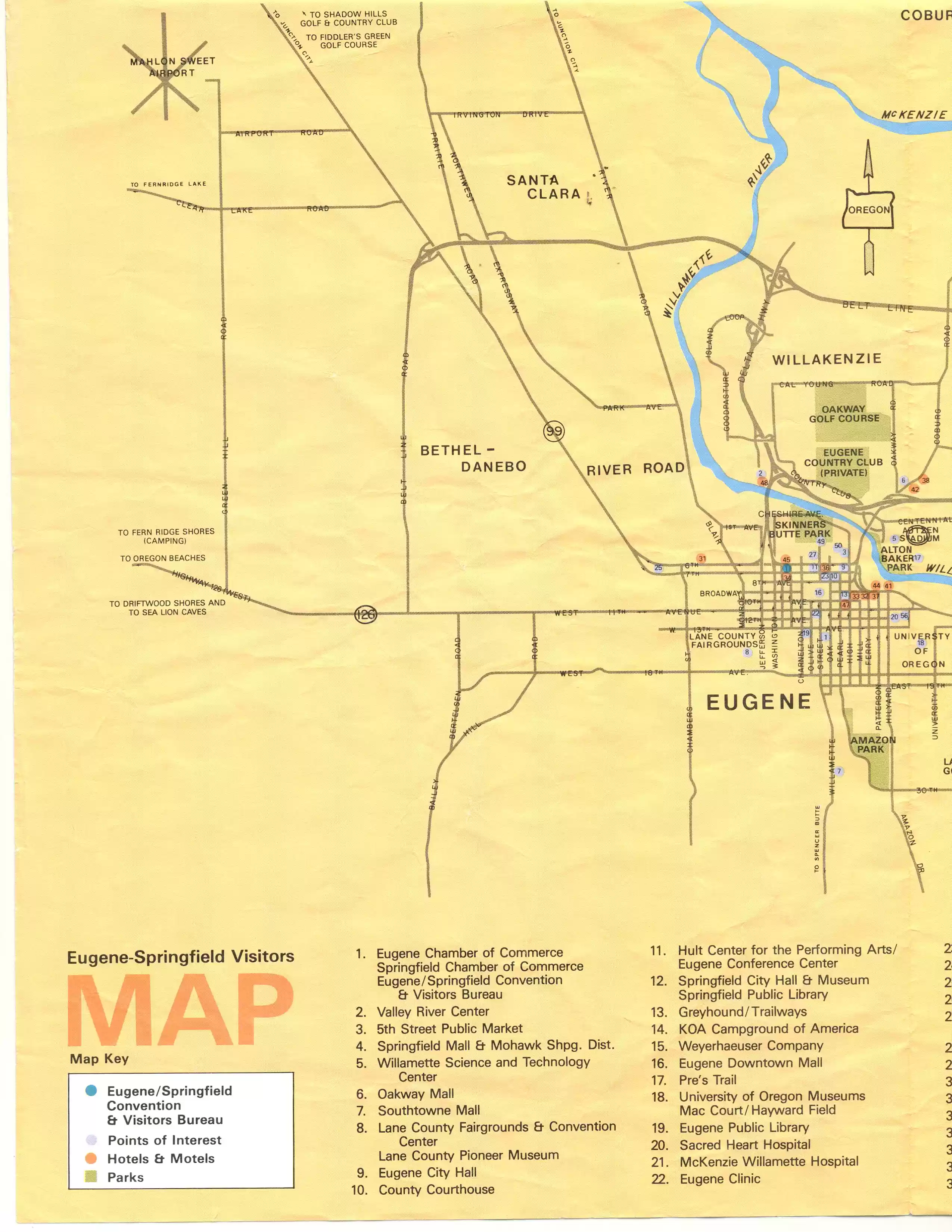 Eugene, Ore map, pt 1